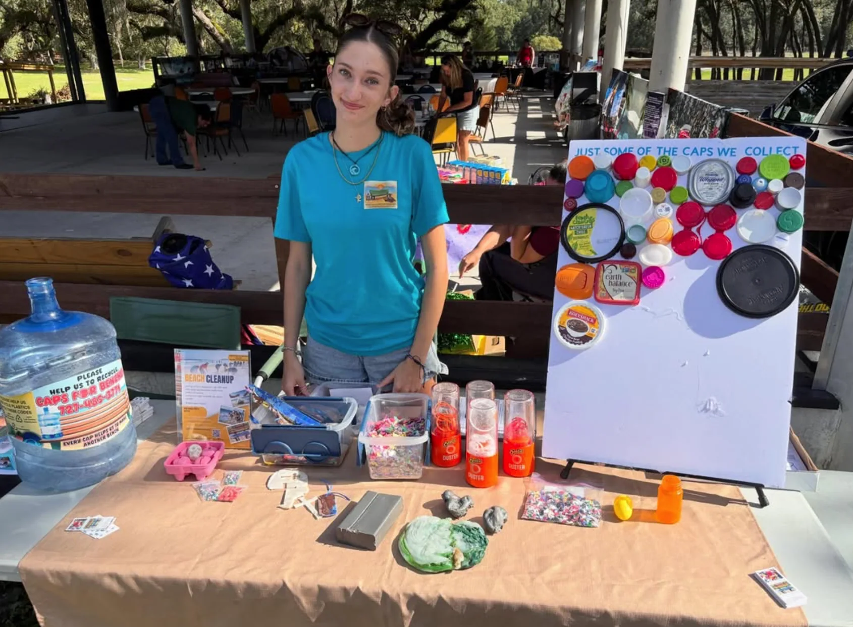 Marissa sharing the cause at a community event